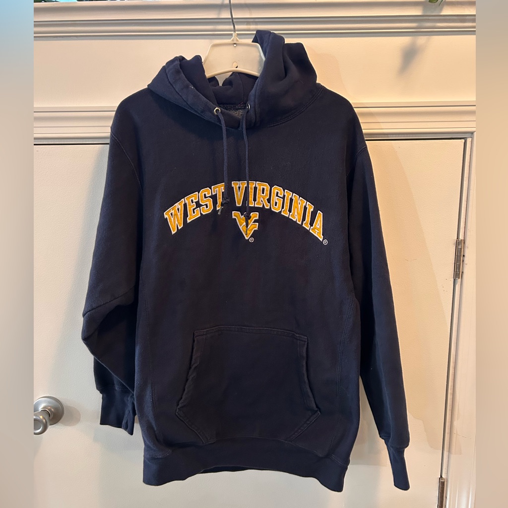 Y2k Steve & Barry’s West Virginia Mountaineers Hoodie Sweatshirt - Mens M Wvu